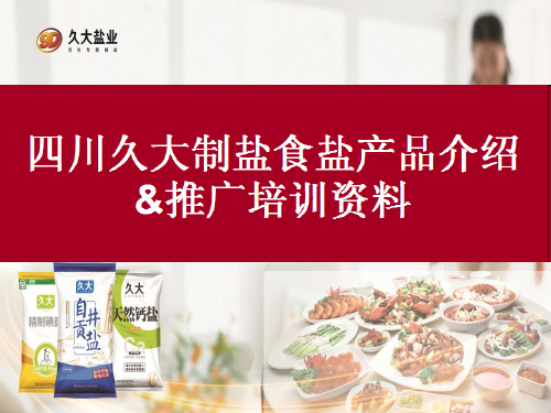 久大产品介绍培训资料