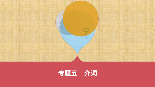 河南仁爱版中考英语语法过关练习  5_专题五 介词