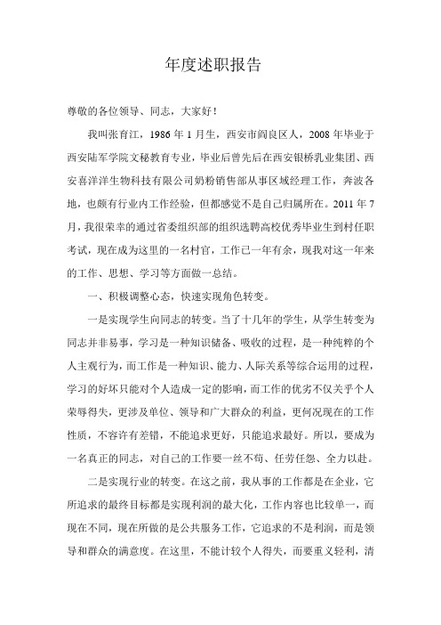 年度述职报告