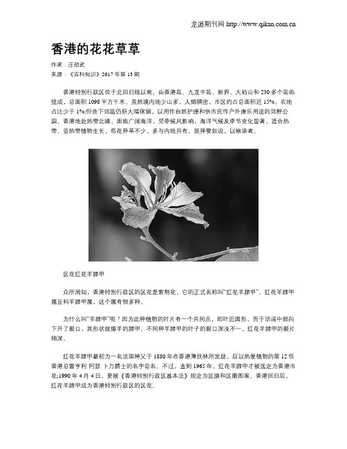 香港的花花草草