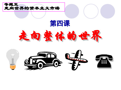 5.4人民版-走向整体的世界课件
