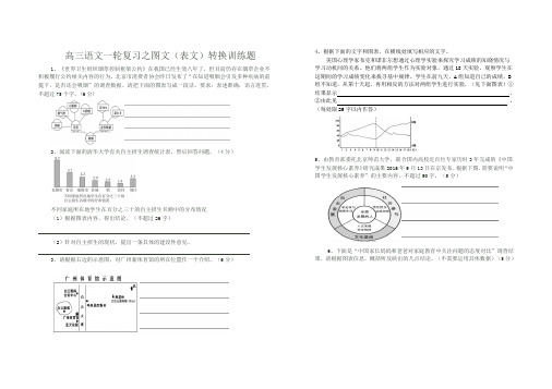 2019高考图文转换训练题