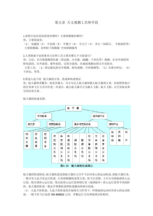 简明天文学教程第二版第五章答案 余明主编