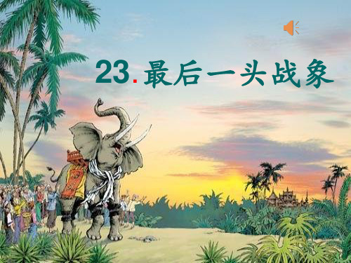 最后一头战象课件