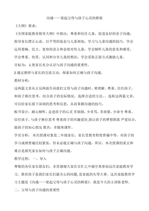 21 沟通——架起父母与孩子心灵的桥梁