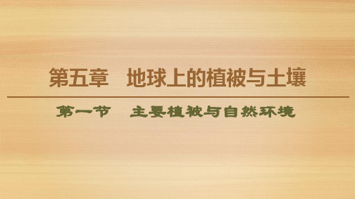 【新教材】高中地理 湘教版 必修第一册：第5章 第1节 主要植被与自然环境 课件
