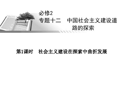 2015年高考总复习一轮历史课件(人民版)必修2 社会主义建设在探索中曲折发展