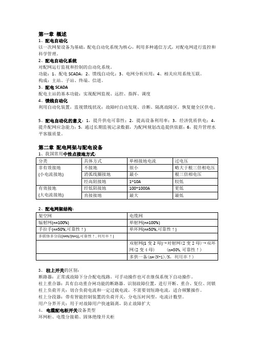 配电自动化复习