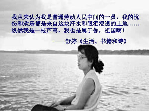 人教版九年级语文下册课件：3.祖国啊,我亲爱的祖国 (共33张PPT)