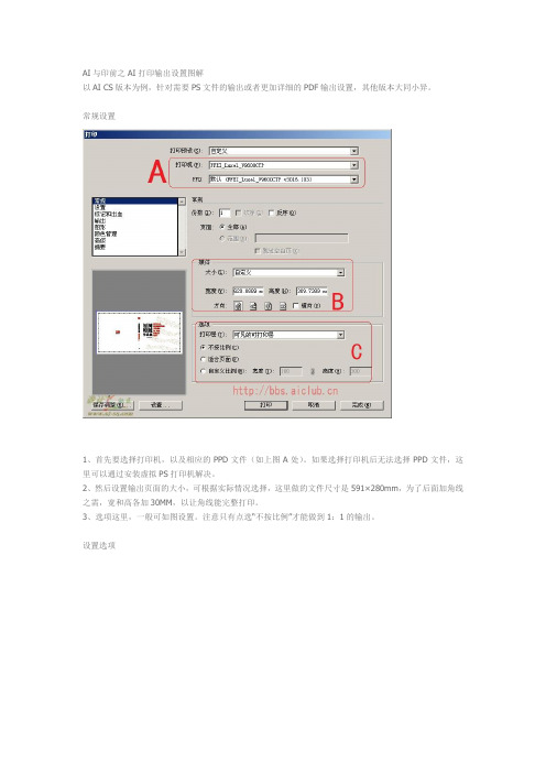 AI印前输出ps pdf设置图解