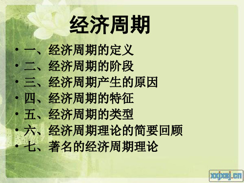 西方经济周期理论课件