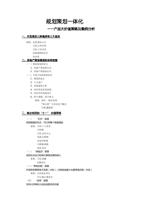 规划策划一体化