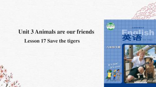 八年级英语下册Unit3Animals Are Our Friends Lesson 17 Save the Tigers课件 冀教版