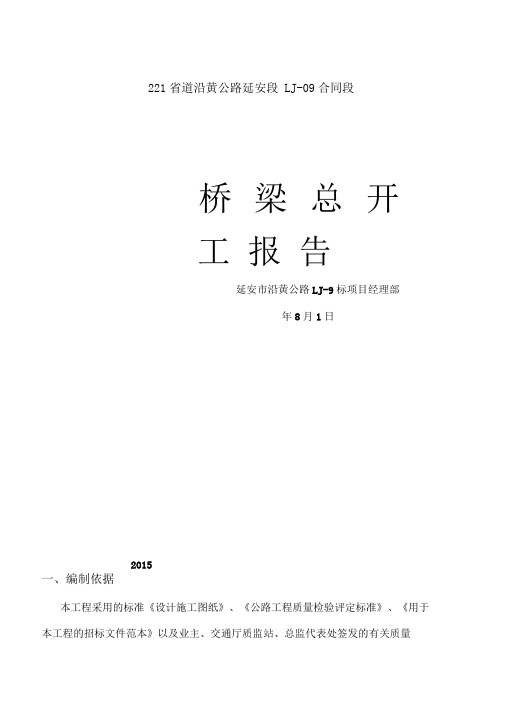 桥梁总体开工报告