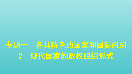 高中政治专题一各具特色的国家和国际组织4国际组织概观课件新人教版选修