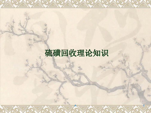 硫磺回收工艺原理