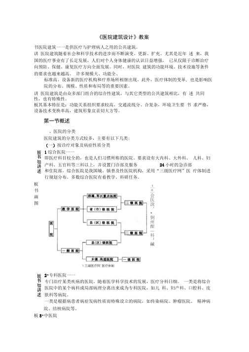 《医院建筑设计》教案