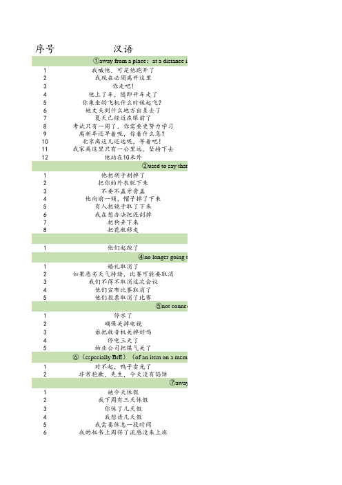 【初中英语】off(1)-治愈系参考答案(全)