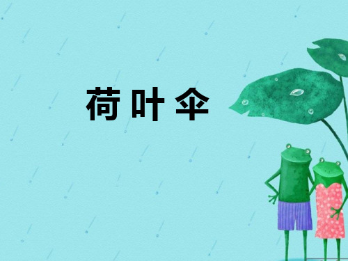 《荷叶伞》课件