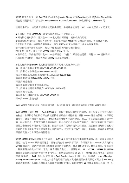 (完整版)SWIFT报文定义