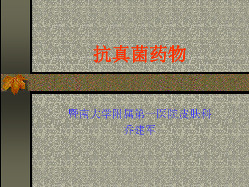 抗真菌药物.