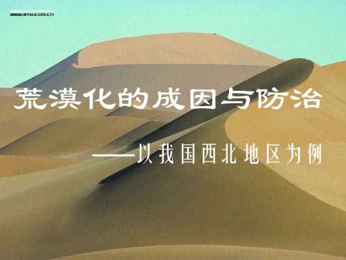 【高中地理】荒漠化的成因与防治ppt