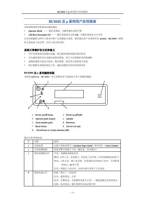 RS6000及P系列用户实用指南