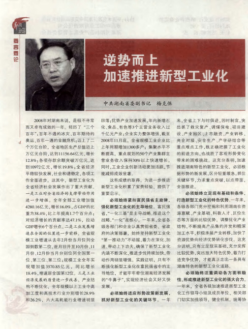 逆势而上 加速推进新型工业化