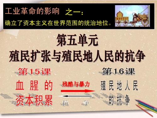 九年级历史上册_第15课_血腥的资本积累课件_人教新课标版