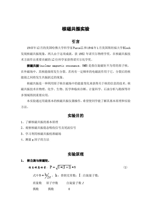 FB500型核磁共振讲义(定稿)