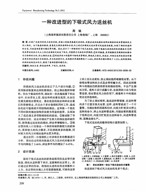 一种改进型的下吸式风力送丝机