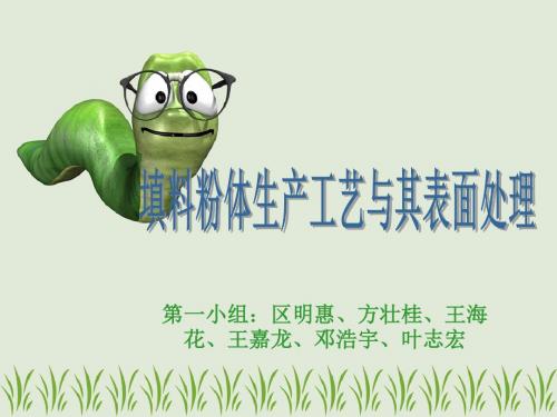 填料粉体生产与表面处理.