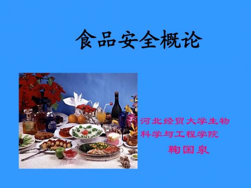 食品科学   第一章+绪论