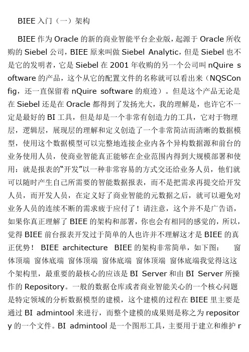BIEE入门