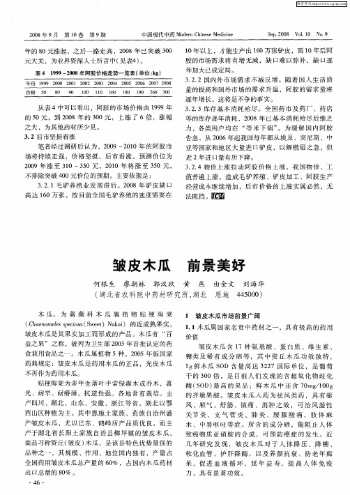 皱皮木瓜 前景美好