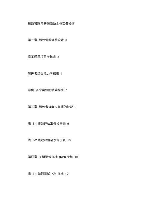绩效管理与薪酬激励全程实务操作
