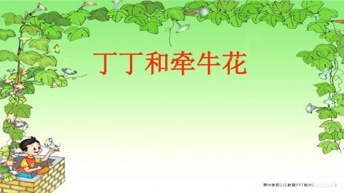丁丁和牵牛花-北师大版一年级语文