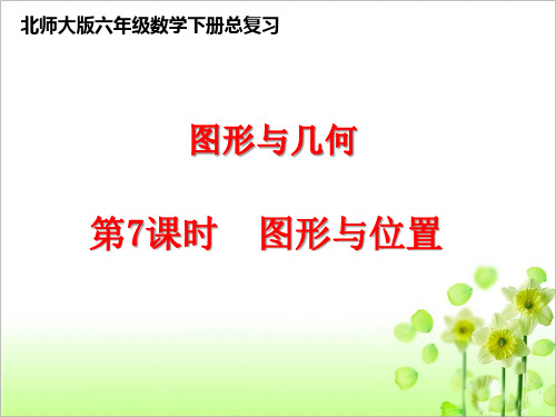 北师大版六年级数学下册总复习《图形与位置》课件