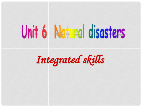 八年级英语上册《8A Unit 6 Natural Disasters》课件 