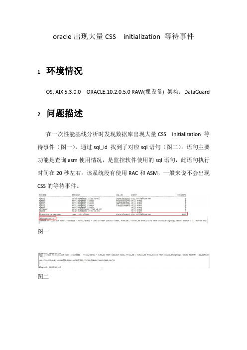 Oracle出现大量CSS  initialization 等待事件