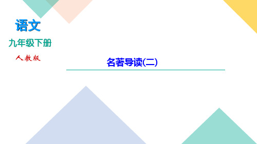 第六单元名著导读二讲练课件湖北省黄石市九年级语文下册部编版