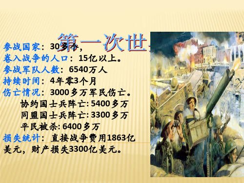 人民历史选修3专题一2第一次世界大战的经过(共18张PPT)
