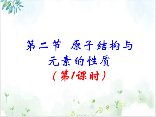 《原子结构》精品教学课件-PPTppt【人教版】1