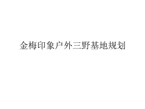 三野基地规划