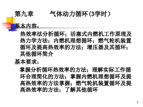 《工程热力学》第九章  气体动力循环 (2)