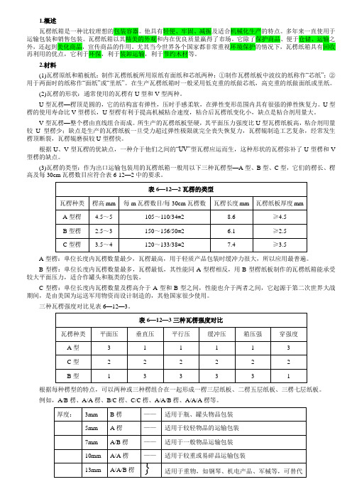 瓦楞纸箱概介