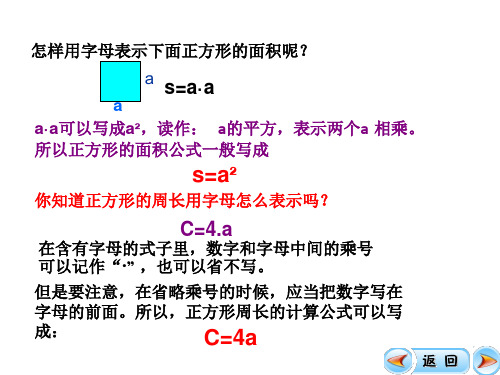 用字母表示数第二课时