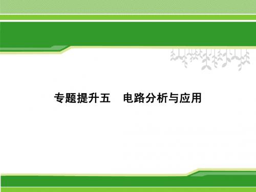 2014科学总复习专题提升五 电路分析与应用