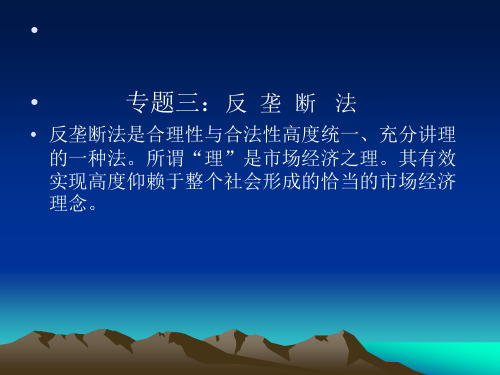 反垄断法ppt