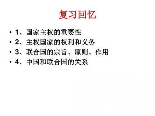 人教版高中政治-必修二政治生活-课件-国际关系的决定性因素：国家利益